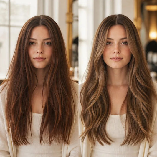 Colorist mixing hair color for a color correction – illustrating “Can box dye be fixed at the salon?”