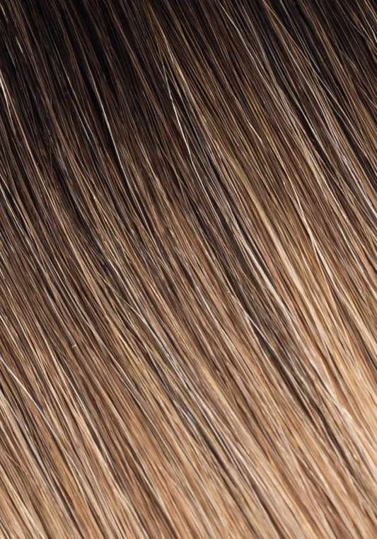 BELLAMI Professional Tape-In Express Weft, Mochachino Brown/Caramel Blonde #1C/18/46 Rooted