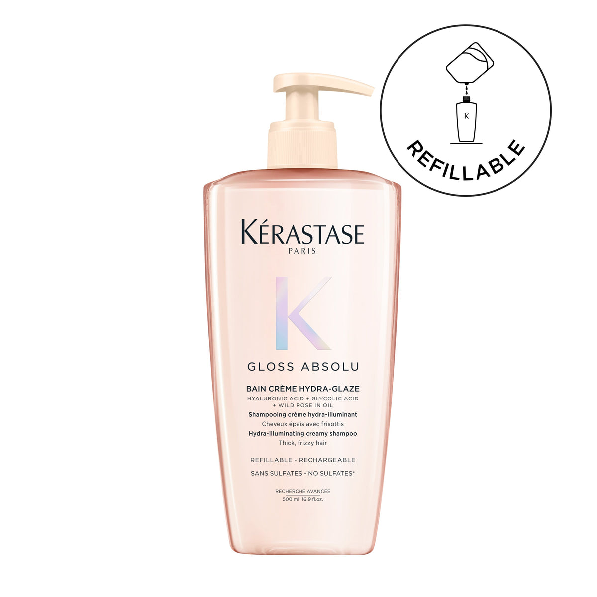 Kérastase Gloss Absolu Bain Crème Hydra-Glaze Anti-Frizz Shampoo